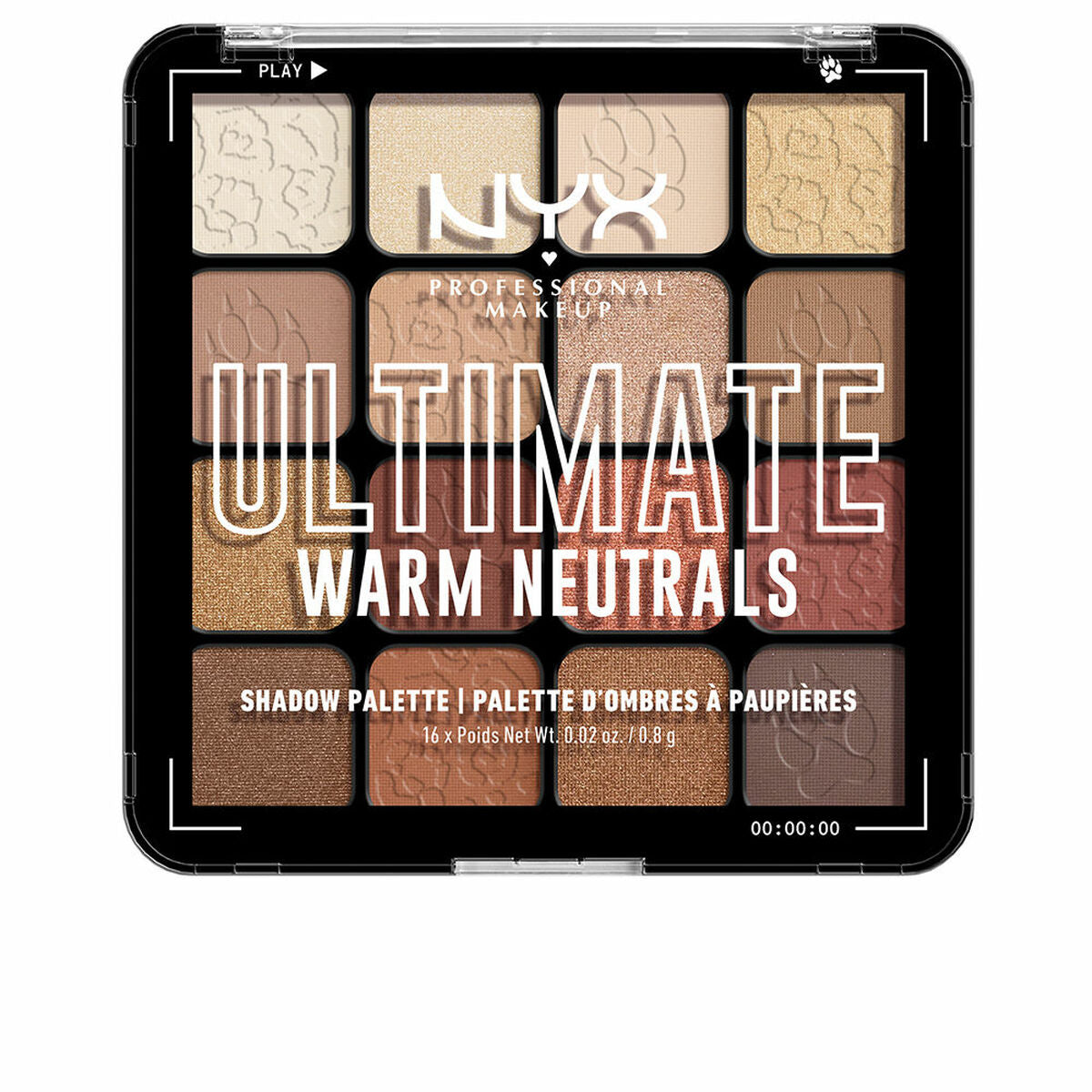 Oogschaduw Palet NYX Ultimate #Warm neutrals 16 x 0,83 g - Schoonheid, Make - up - NYX