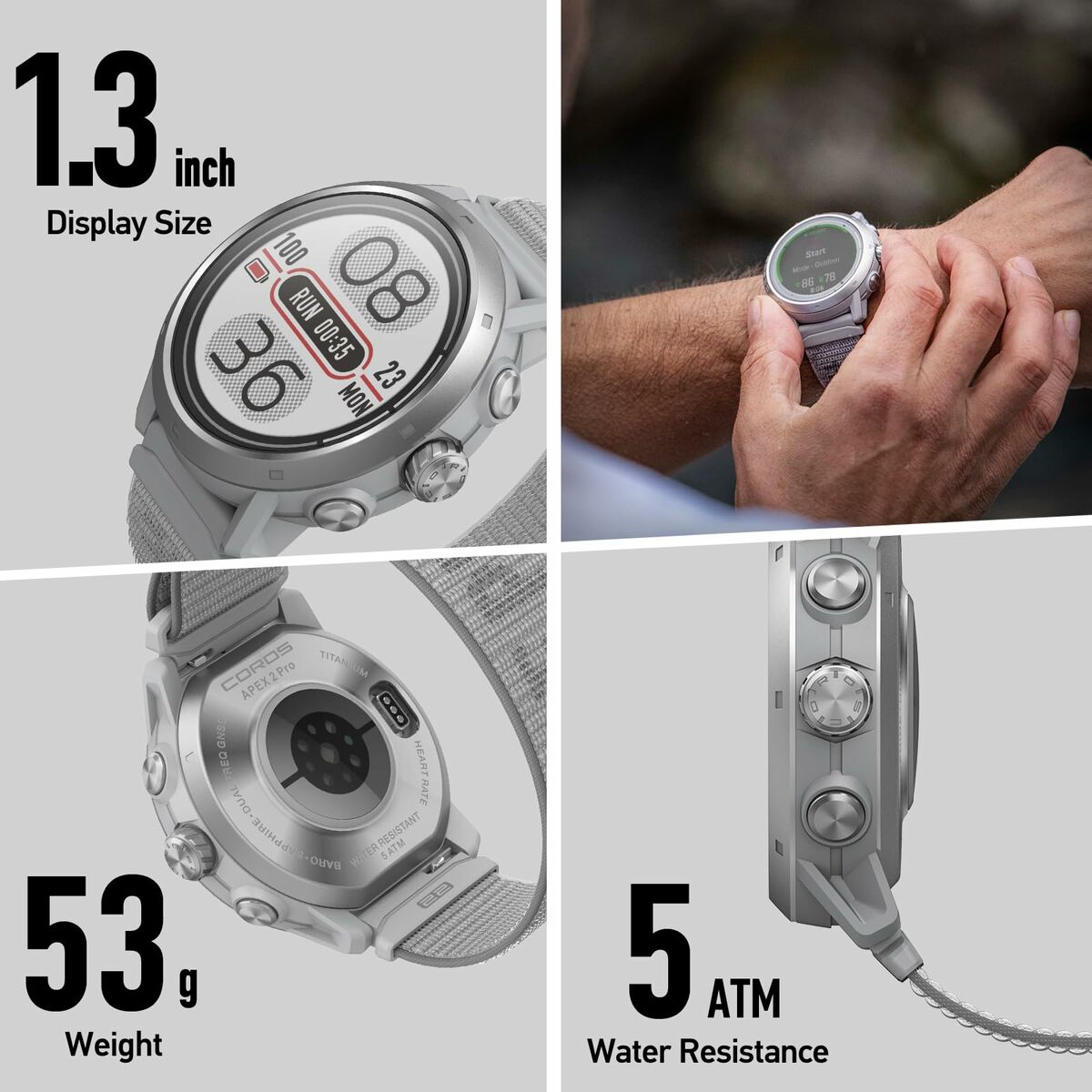 Smartwatch Coros WAPX2P - PNK 1,3" - Elektronica - Coros