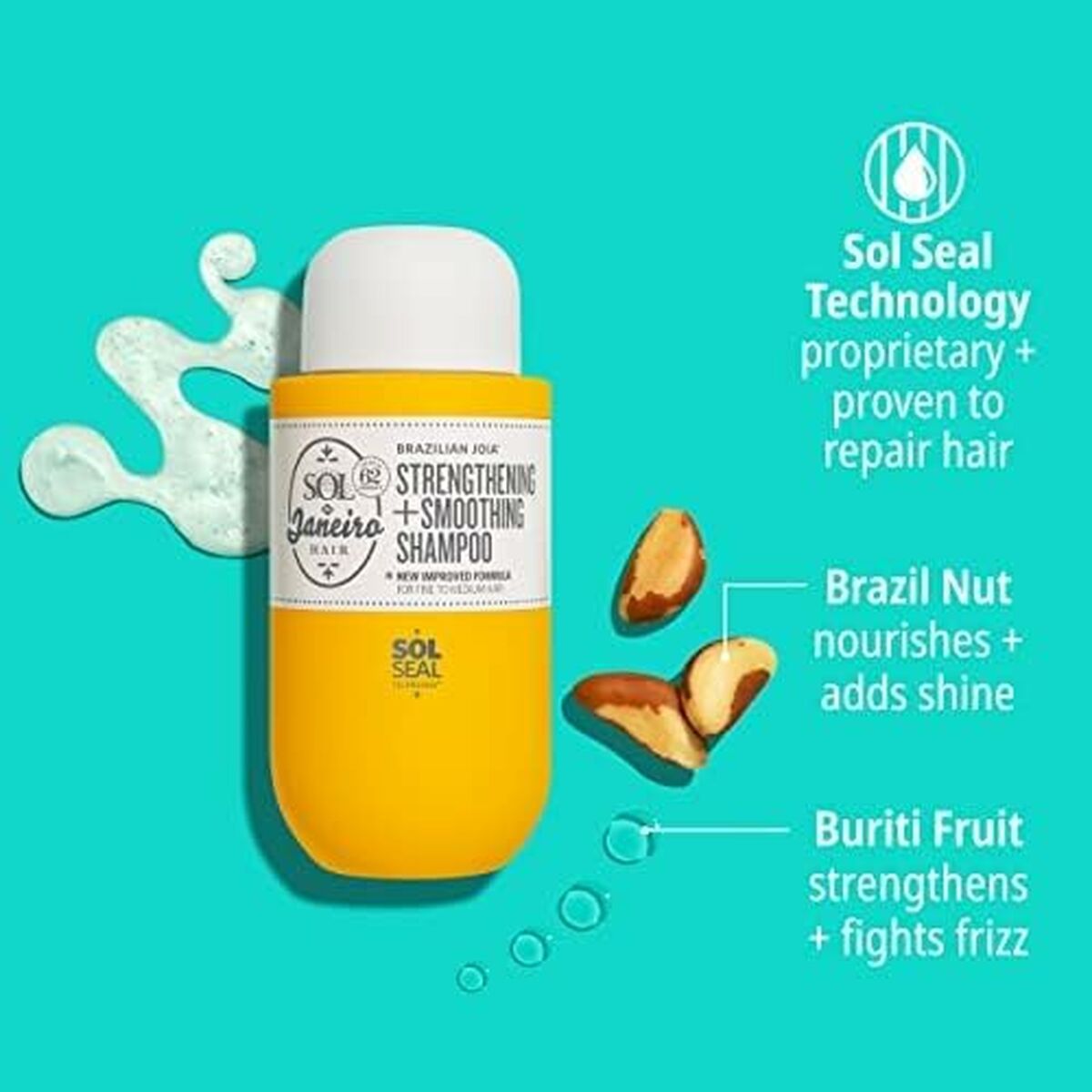 Straightening Shampoo Sol De Janeiro BRAZILIAN JOIA 295 ml - Schoonheid, Haarverzorging - Sol De Janeiro