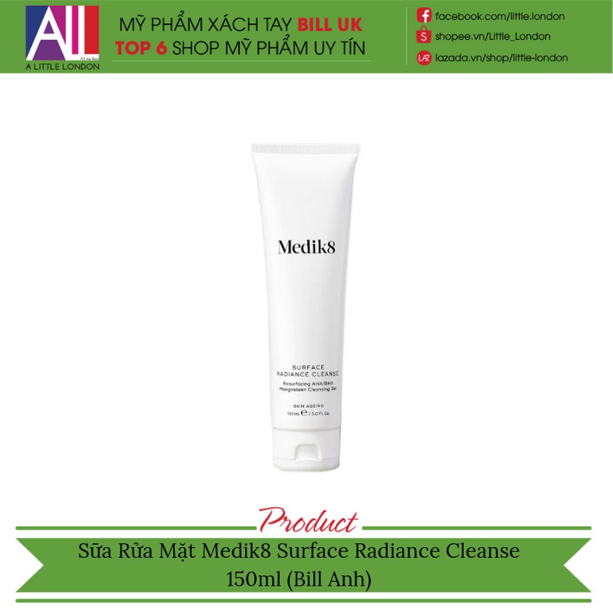 Badborstel Medik8 LIMPIADORAS Y TÓNICOS MEDIK8 150 ml