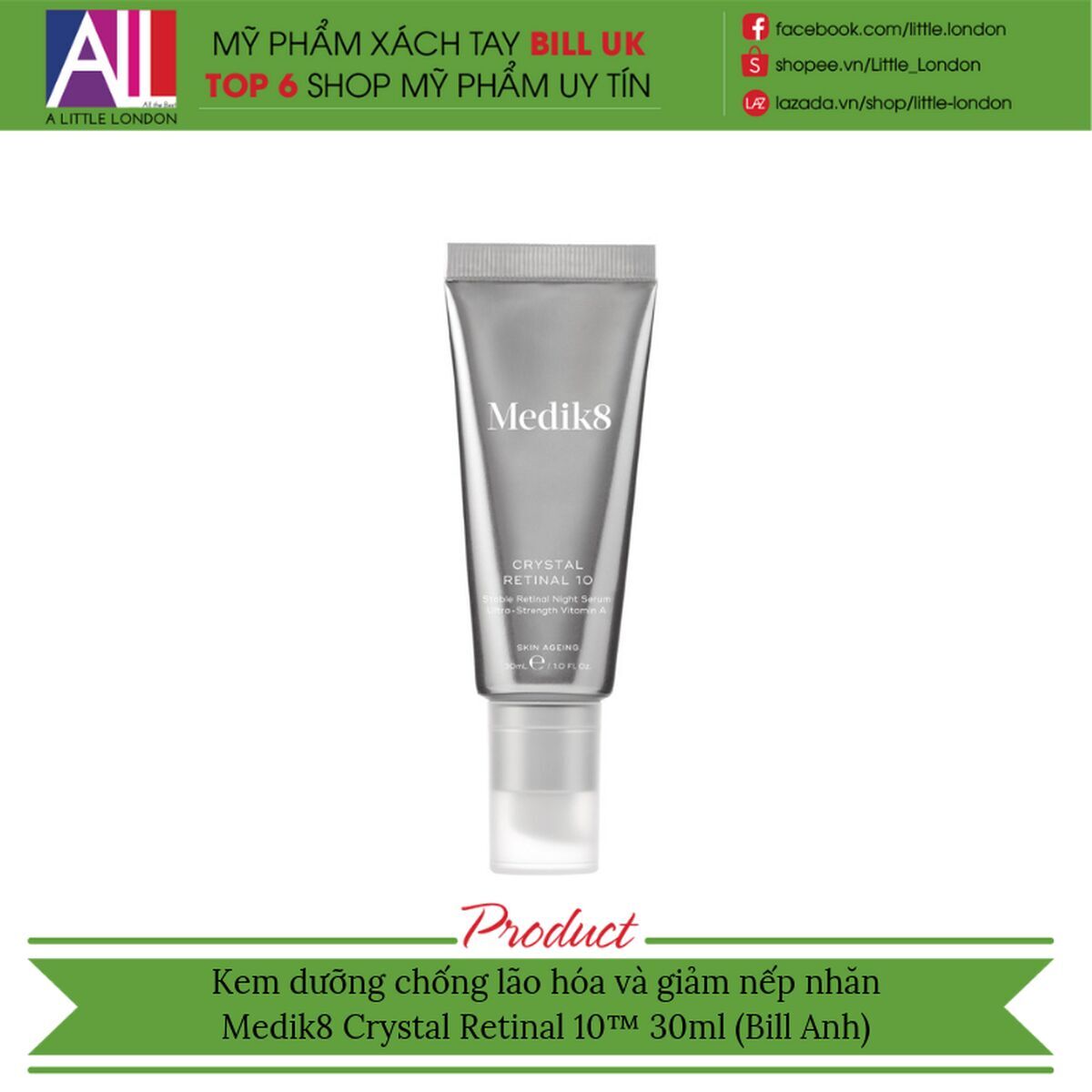 Dagcrème Medik8 SÉRUMS MEDIK8 30 ml