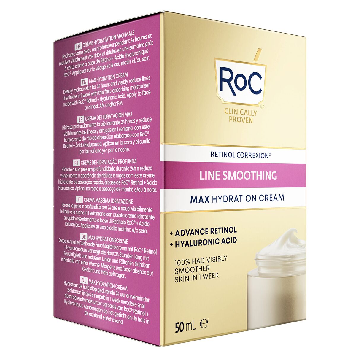 Anti - Rimpelcrème Roc Line Smoothing Advance Retinol 50 ml - Schoonheid, Huidverzorging - Roc