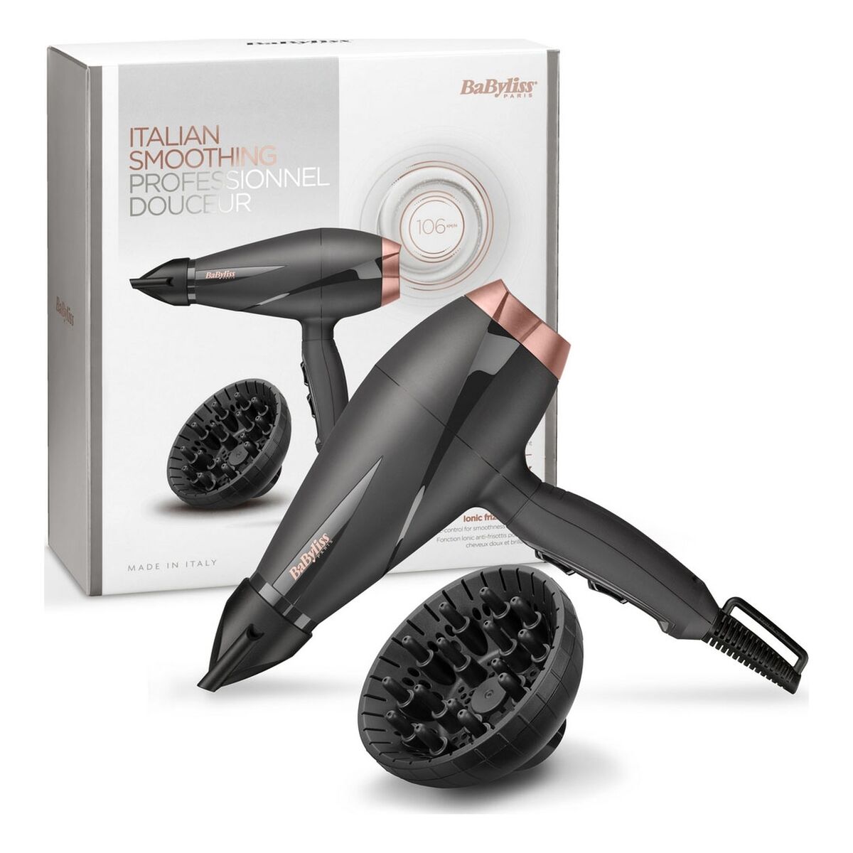 Föhn Babyliss 6709DE 2100 W Zwart Donker grijs - Schoonheid, Haarverzorging - Babyliss