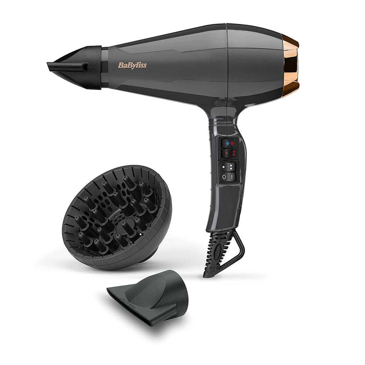 Föhn Babyliss 6719DE Zwart Grijs 2200 W - Schoonheid, Haarverzorging - Babyliss
