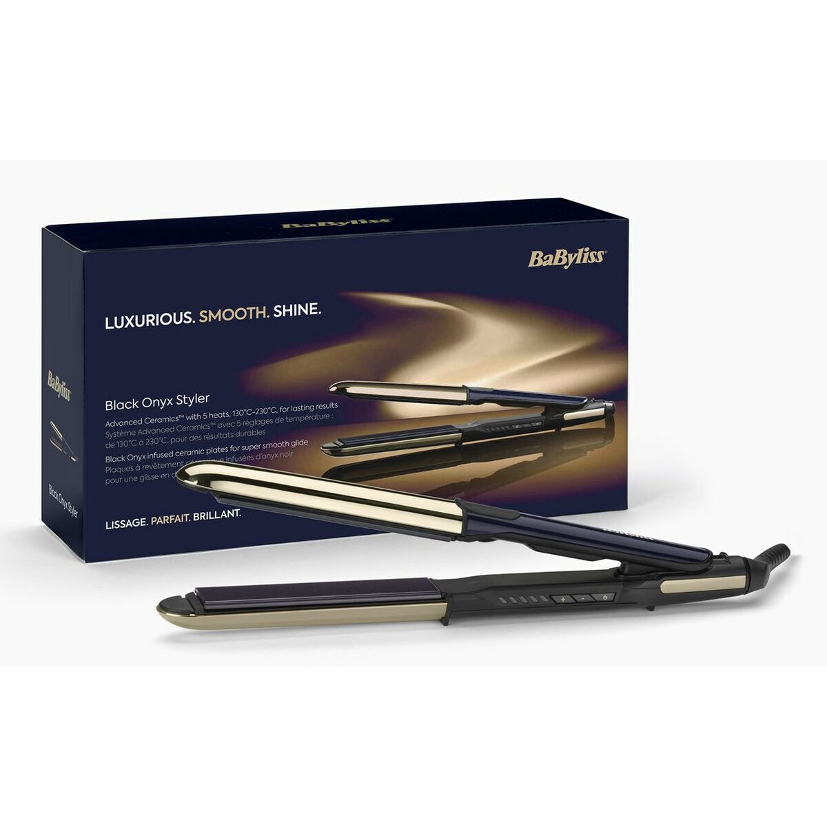 Stijltang Babyliss ST484E Zwart Goud 1 Onderdelen - Schoonheid, Haarverzorging - Babyliss
