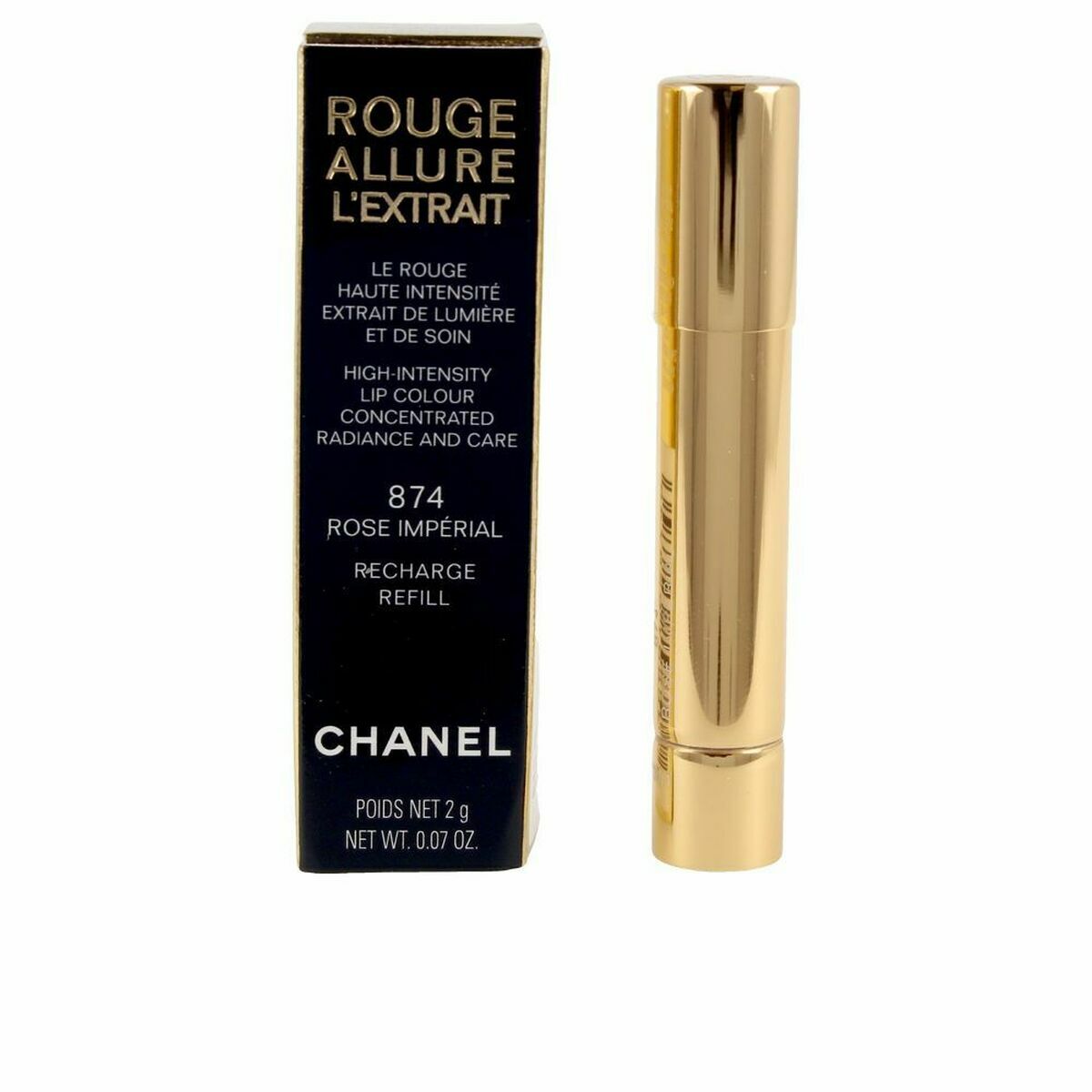 Lippenstift Chanel Rouge Allure L'extrait - Ricarica Rose Imperial 874 - Schoonheid, Make - up - Chanel