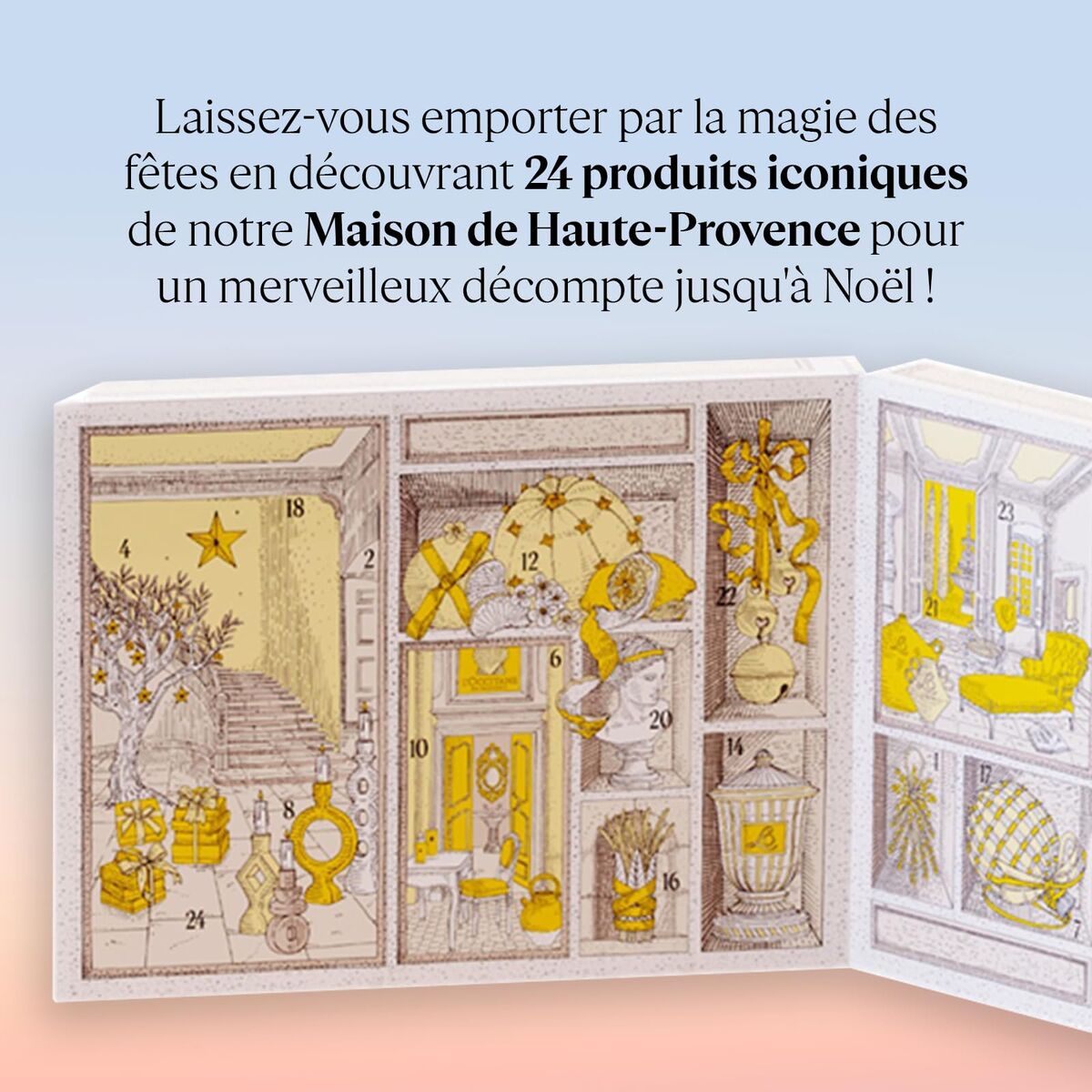 Cosmeticaset voor Dames L'Occitane En Provence CALENDRIER DE L'AVENT (24 Stuks) - Schoonheid, Huidverzorging - L'Occitane En Provence