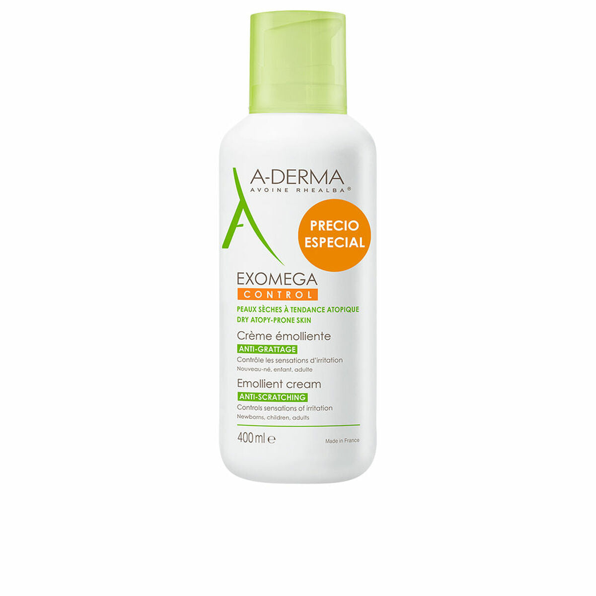 Gezichtszonnecrème A - Derma Exomega Control 400 ml - Schoonheid, Huidverzorging - A - Derma