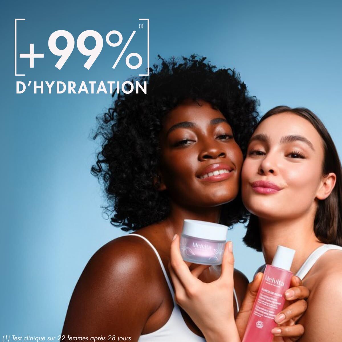 Gezichtscrème Melvita SOURCE DE ROSES 2 Onderdelen