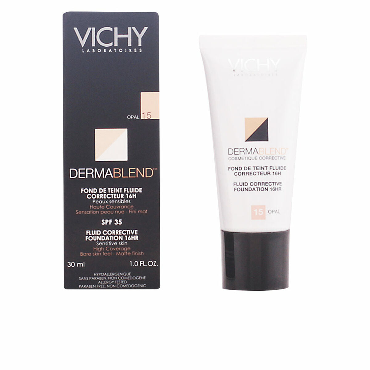 Vloeibare Foundation Make - up Dermablend Vichy Spf 35 30 ml - Schoonheid, Make - up - Vichy