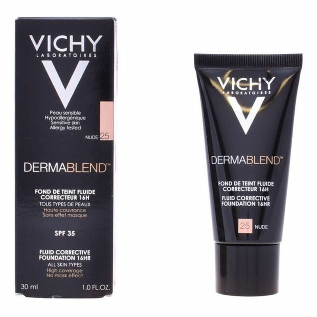 Vloeibare Foundation Make - up Dermablend Vichy Spf 35 30 ml - Schoonheid, Make - up - Vichy