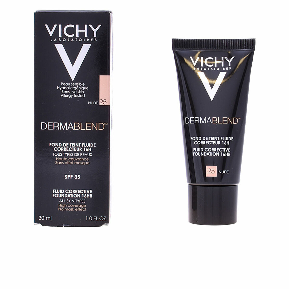 Vloeibare Foundation Make - up Dermablend Vichy Spf 35 30 ml - Schoonheid, Make - up - Vichy