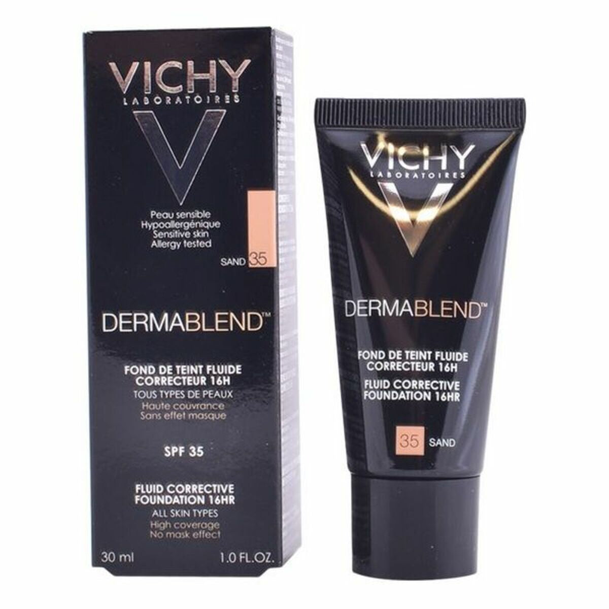 Vloeibare Foundation Make - up Dermablend Vichy Spf 35 30 ml - Schoonheid, Make - up - Vichy