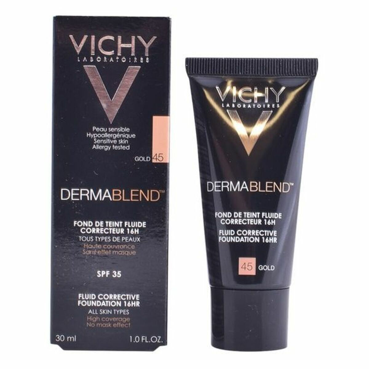 Vloeibare Foundation Make - up Dermablend Vichy Spf 35 30 ml - Schoonheid, Make - up - Vichy