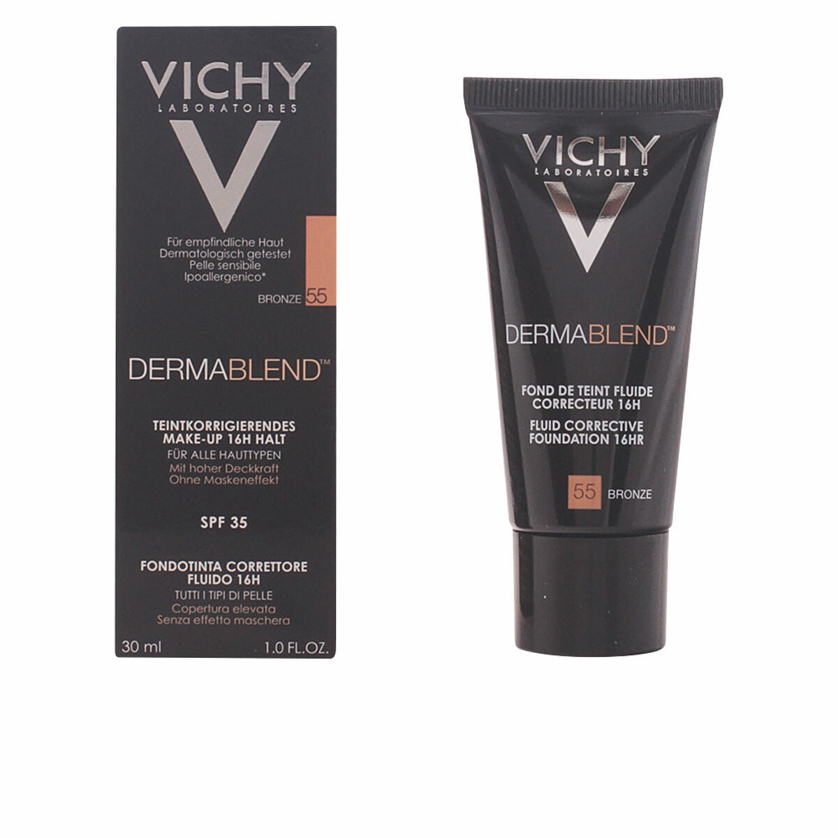 Vloeibare Foundation Make - up Dermablend Vichy Spf 35 30 ml - Schoonheid, Make - up - Vichy