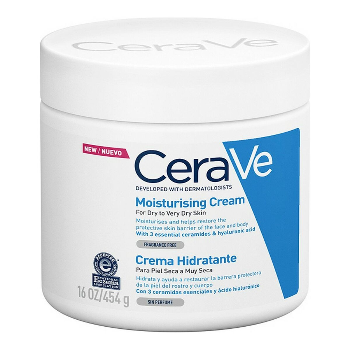 Crème met Ultra Moisturizer CeraVe Moisturising Cream 454 g - Schoonheid, Huidverzorging - CeraVe
