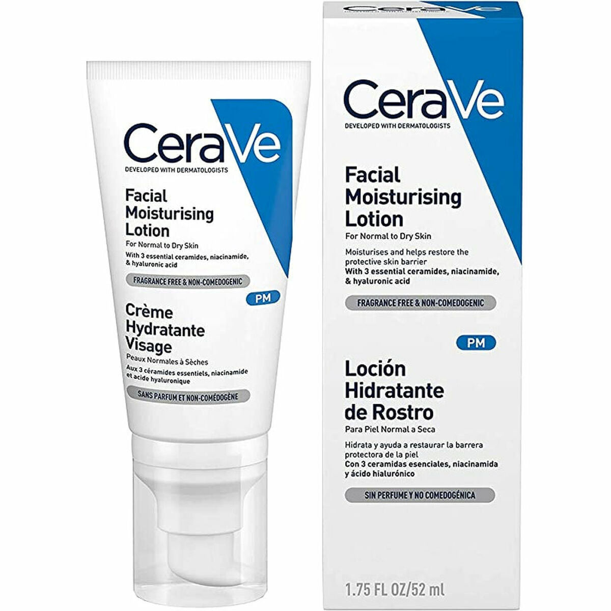 Vochtinbrengende Gezichtslotion CeraVe CERAVE MOISTURISING 52 ml