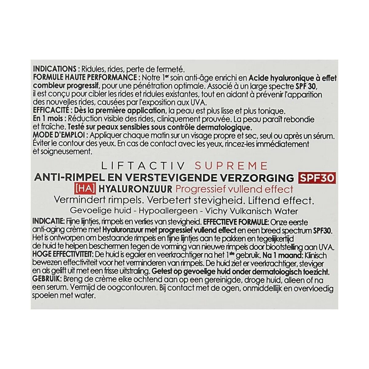 Anti - Aging Dagcrème Vichy 202921 Spf 30 50 ml - Schoonheid, Huidverzorging - Vichy
