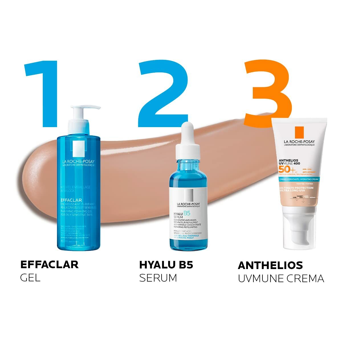 Zonnebrandcrème met Kleur La Roche Posay Anthelios Uvmune 50 ml Wit Spf 50 Crème Hydraterende Crème met Kleur