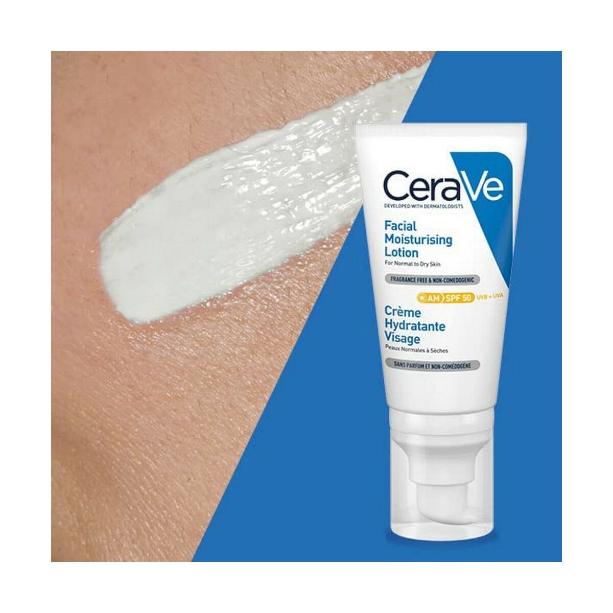 Zonnebrandcrème CeraVe Facial Moisturising Lotion Spf 50 52 ml - Schoonheid, Huidverzorging - CeraVe