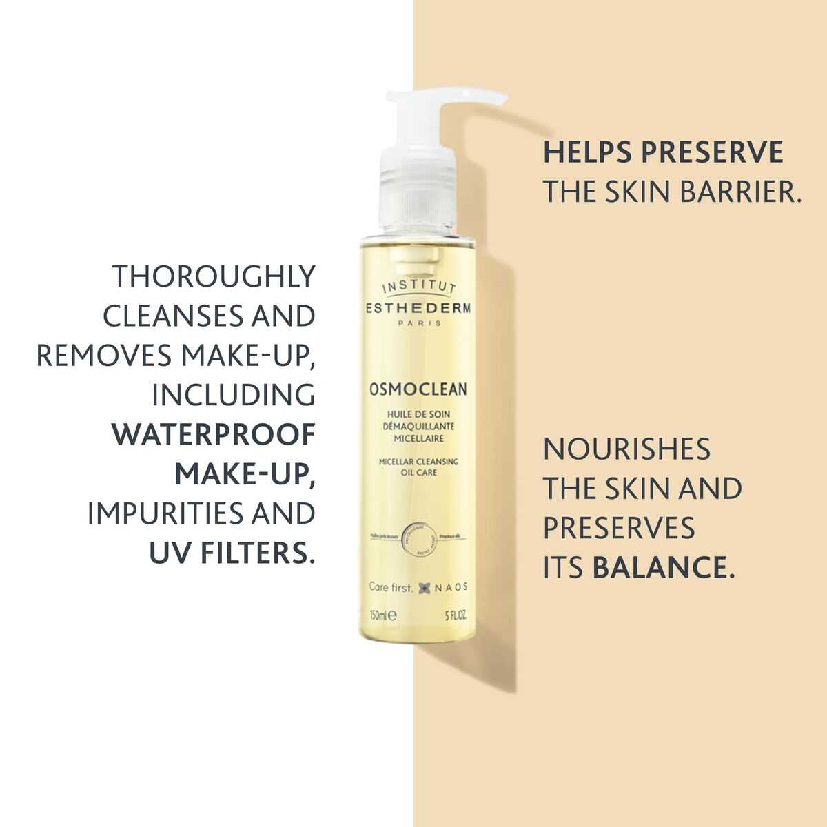 Gezichtsmake - Up Verwijderaar Institut Esthederm OSMOCLEAN 150 ml - Schoonheid, Huidverzorging - Institut Esthederm