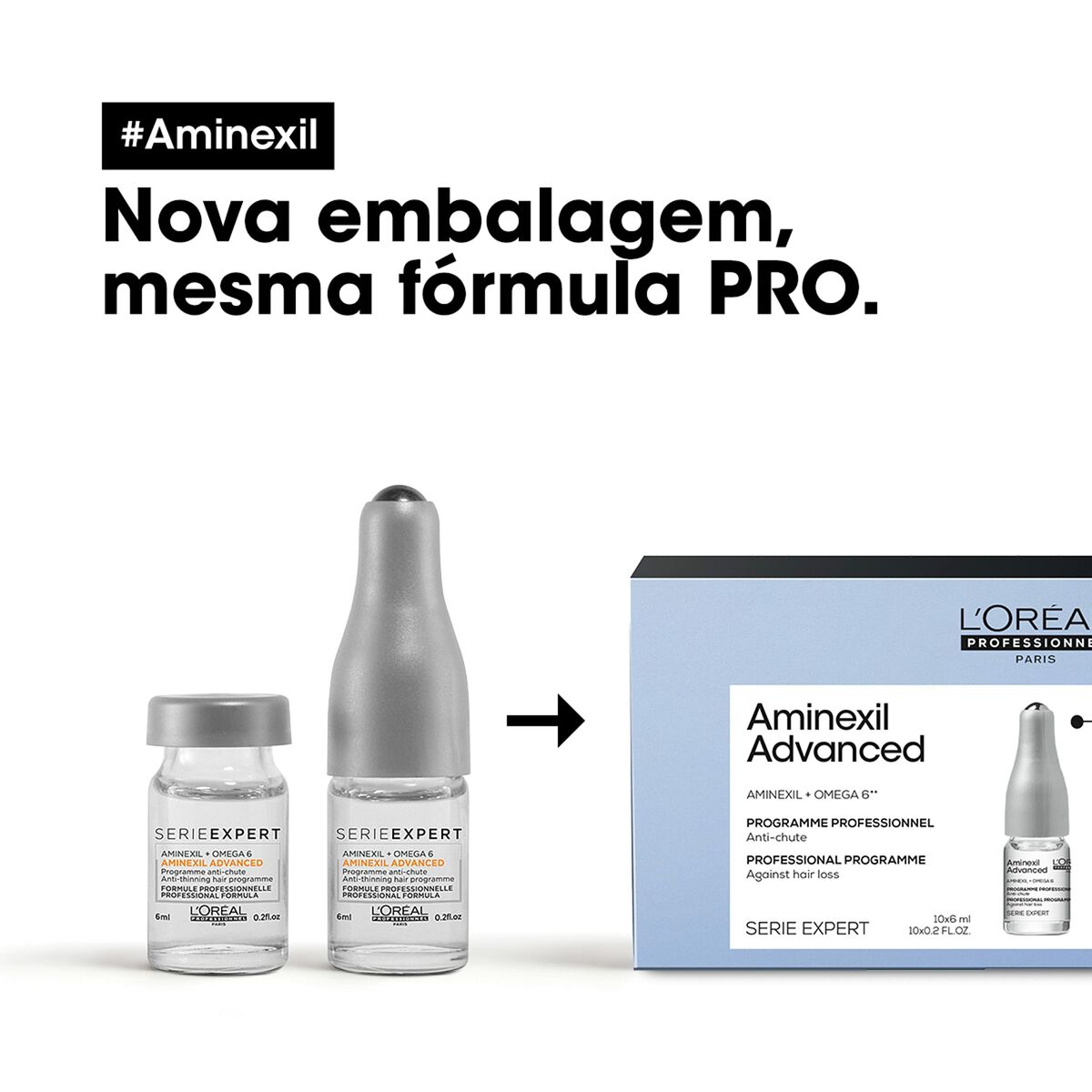 Anti - Haarverlies Ampullen L'Oreal Professionnel Paris AMINEXIL ADVANCED - Schoonheid, Haarverzorging - L'Oreal Professionnel Paris