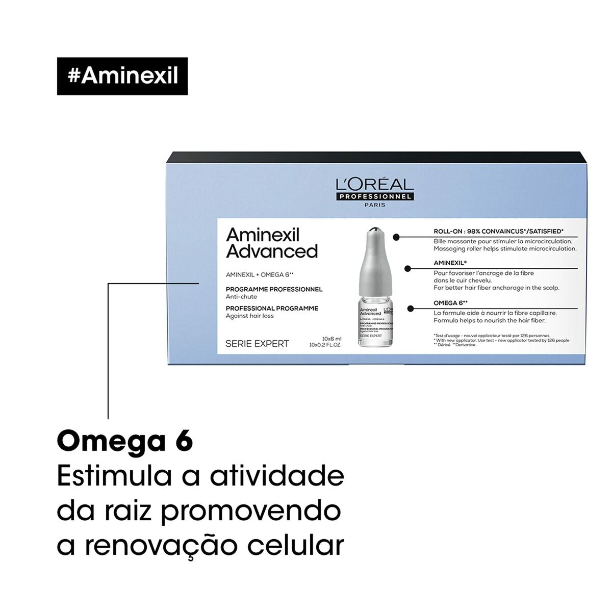 Anti - Haarverlies Ampullen L'Oreal Professionnel Paris AMINEXIL ADVANCED - Schoonheid, Haarverzorging - L'Oreal Professionnel Paris