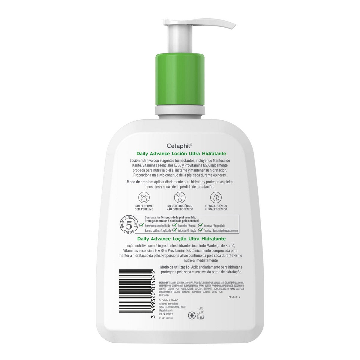 Crème met Ultra Moisturizer Cetaphil Daily Advance 473 ml - Schoonheid, Huidverzorging - Cetaphil