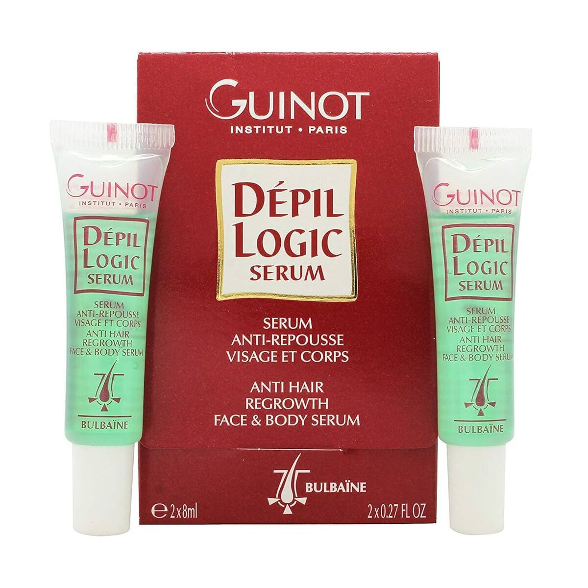 Haar Reductie Serum Guinot Dépil Logic 8 ml x 2 - Schoonheid, Scheren en ontharen - Guinot