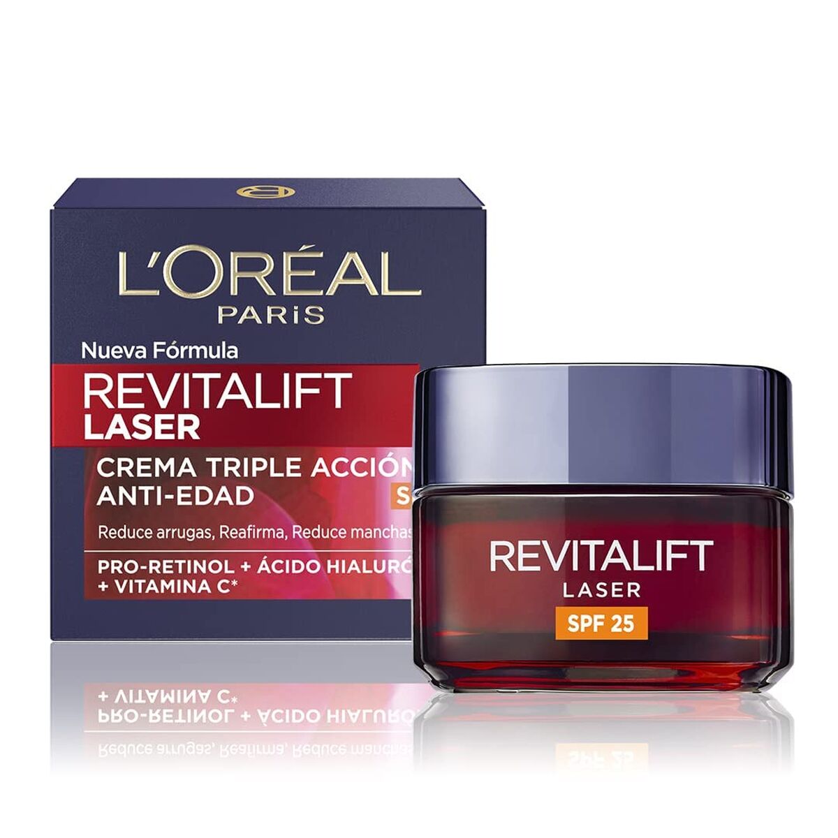 Gezichtscrème L'Oreal Make Up Revitalift Laser Spf 25 Spf 20 50 ml