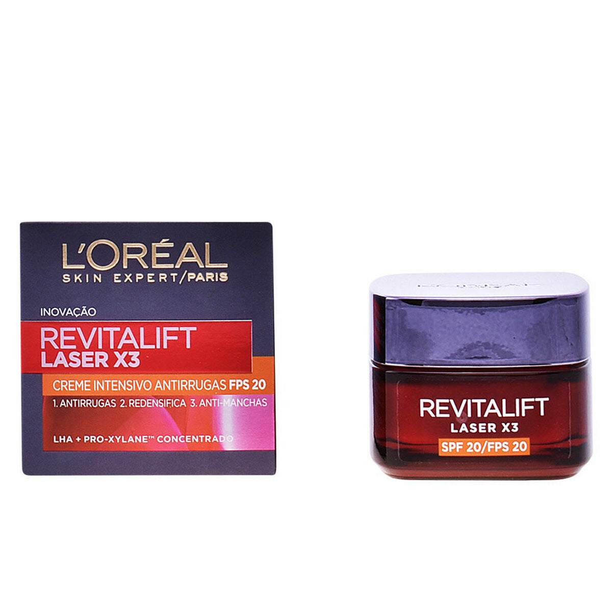 Gezichtscrème L'Oreal Make Up Revitalift Laser Spf 25 Spf 20 50 ml