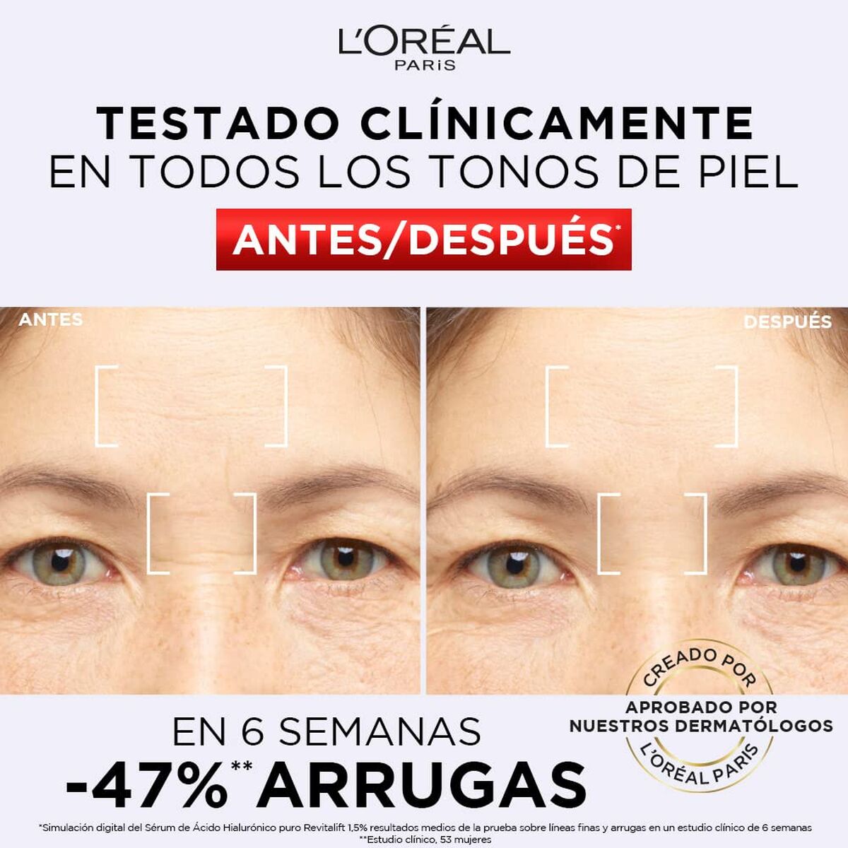 Gezichtsserum L'Oreal Make Up AA063600 30 ml Anti - Rimpel - Schoonheid, Huidverzorging - L'Oreal Make Up