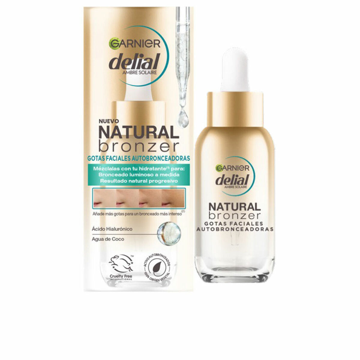 Zelfbruining vor Gezicht Garnier Natural Bronzer 30 ml - Schoonheid, Huidverzorging - Garnier