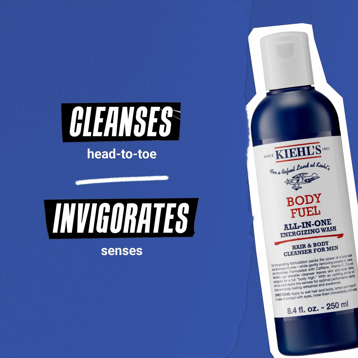 Shampoo Kiehl's BODY FUEL 250 ml