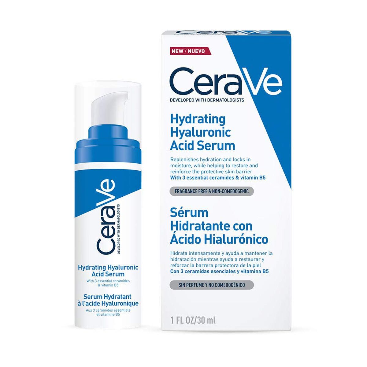 Vochtinbrengende Serum CeraVe Hyaluronic Acid 30 ml - Schoonheid, Huidverzorging - CeraVe