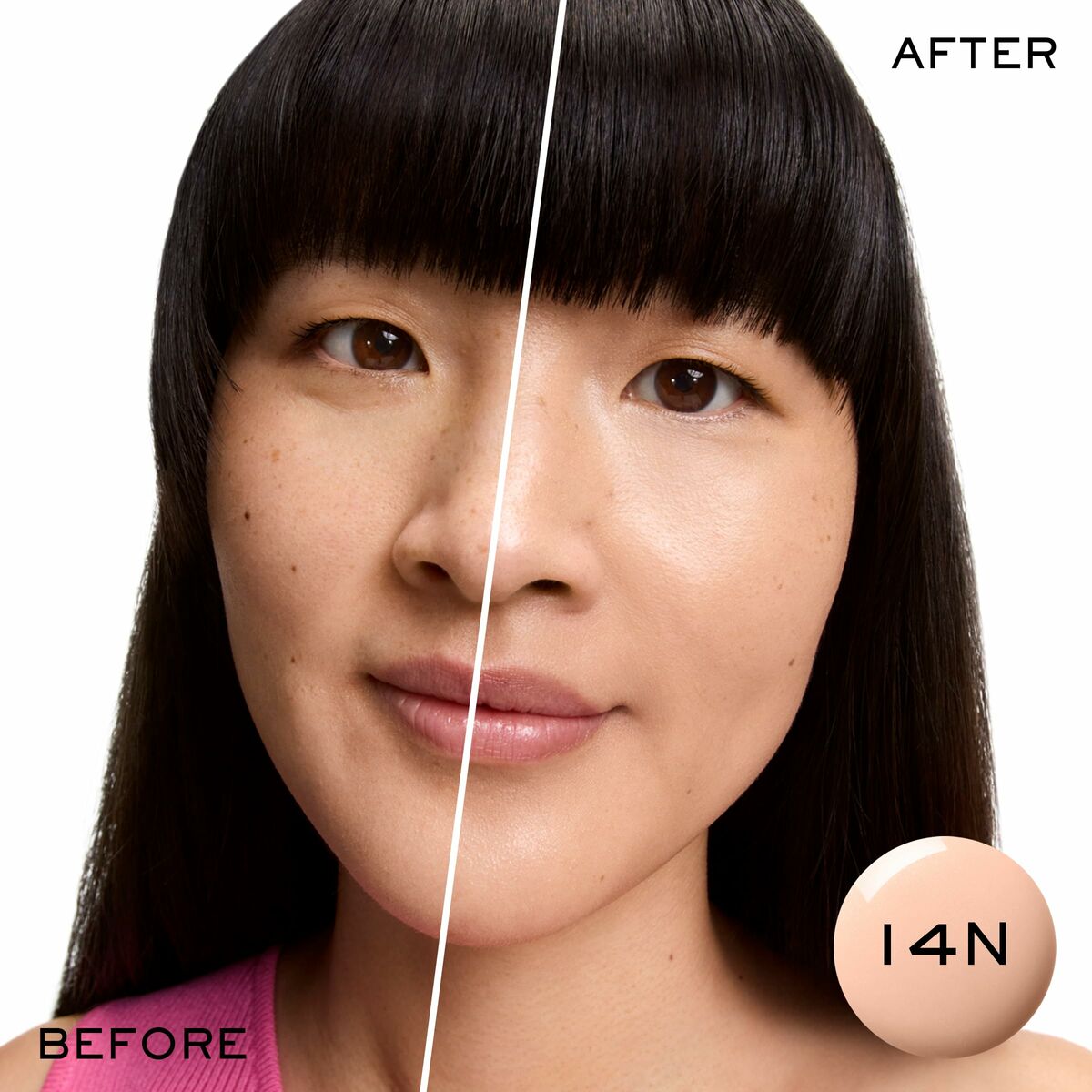 Hydraterende Crème met Kleur Lancôme IDÔLE MAKE-UP Nº 14n 30 ml