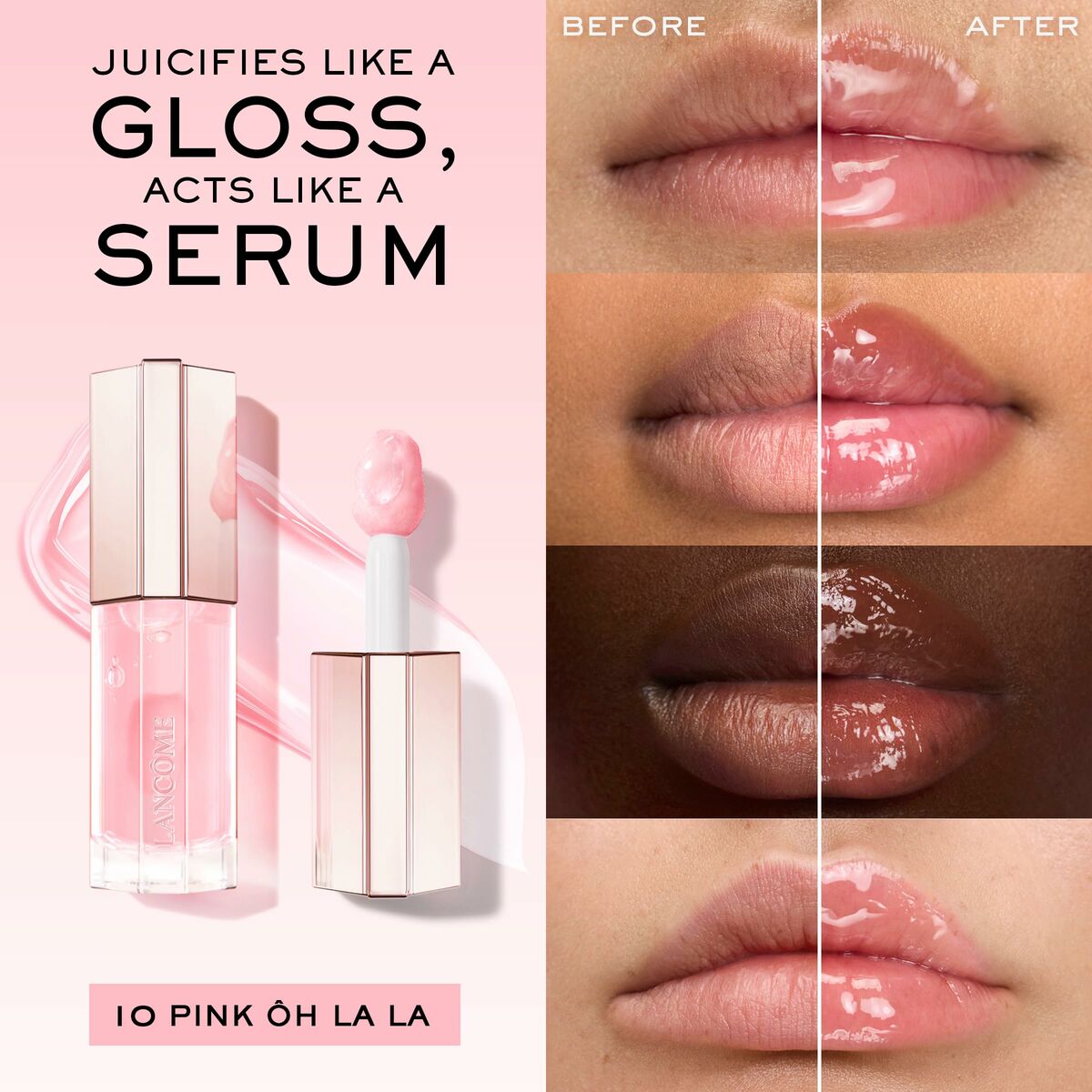 Lippenstift Lancôme IDÔLE MAKE-UP Nº 10-Pink Oh La La 9 ml