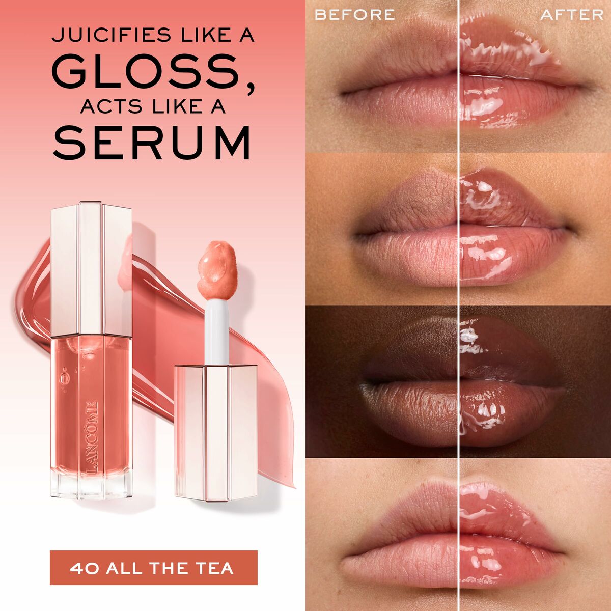 Lippenstift Lancôme IDÔLE MAKE-UP Nº 40-All The Tea 9 ml