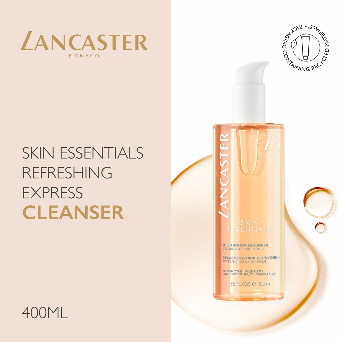 Gezichtsreiniger Lancaster Cleansers 400 ml