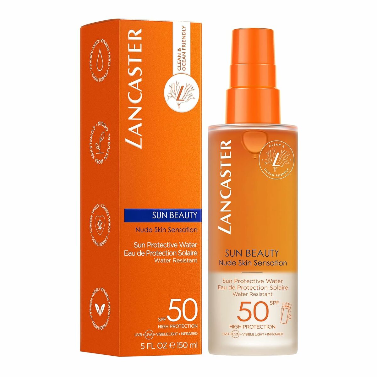 Zon Protector Spray Lancaster SUN BEAUTY Spf 50 150 ml