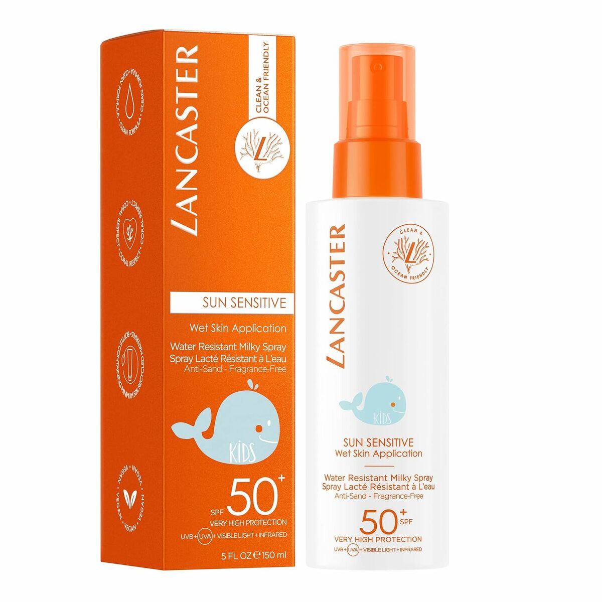 Zonnebrandcrème voor kinderen Lancaster SUN SENSITIVE KIDS Spf 50+ 150 ml