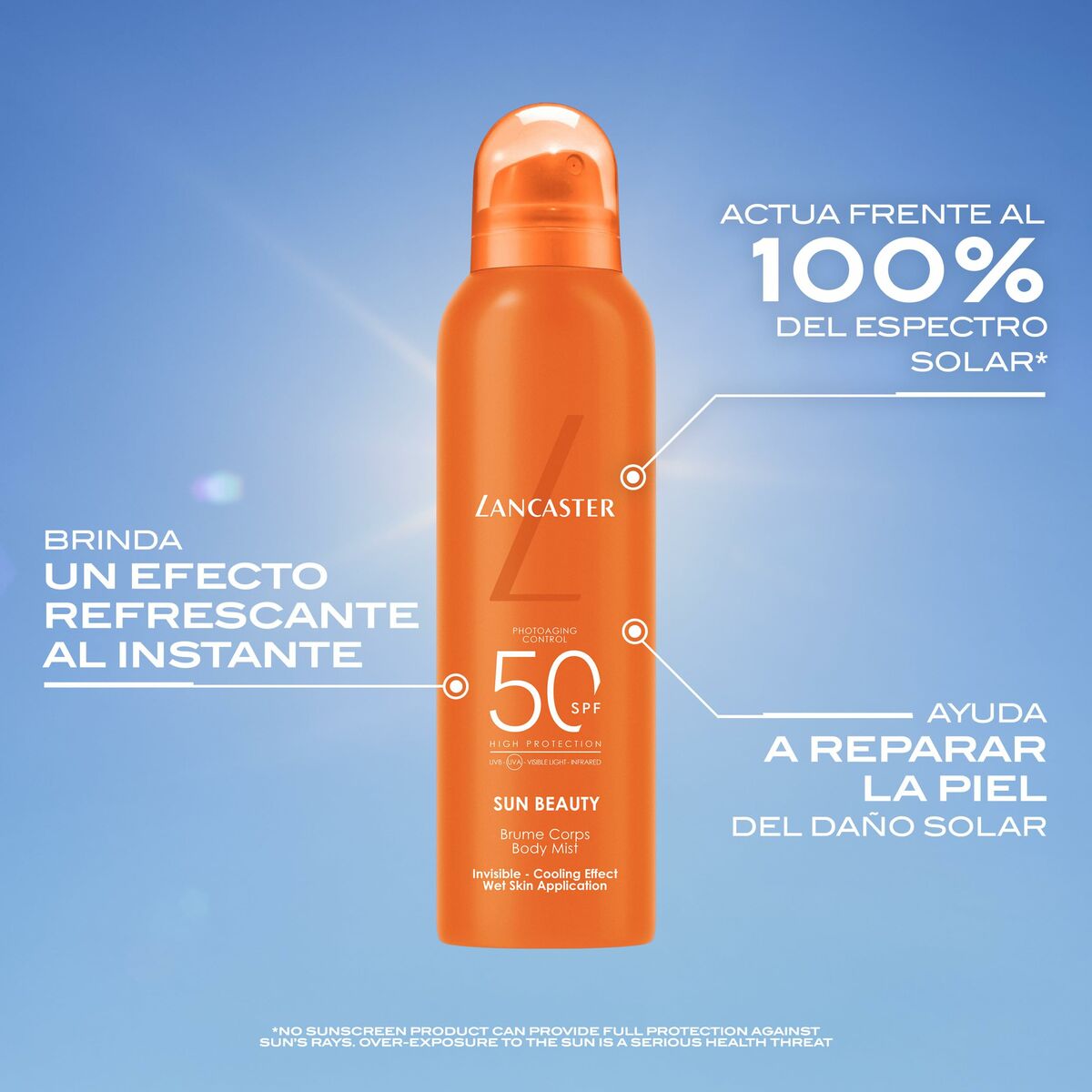 Zonnebrandcrème Lancaster Beauty Spf 50 200 ml - Schoonheid, Huidverzorging - Lancaster