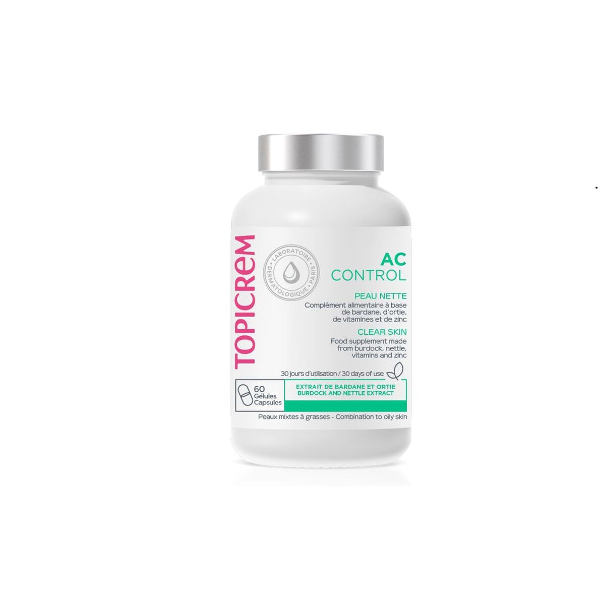 Gelaatsbehandeling Topicrem AC Control 60 Capsules