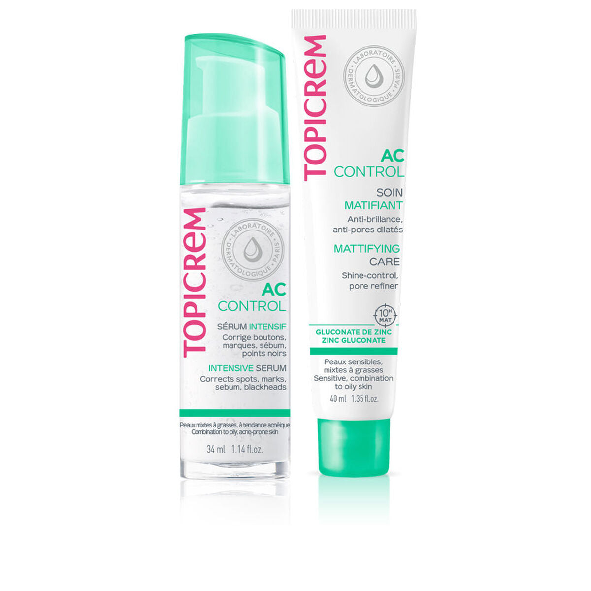 Make - up Set Topicrem AC CONTROL 2 Onderdelen - Schoonheid, Gebruiksvoorwerpen en accessoires - Topicrem