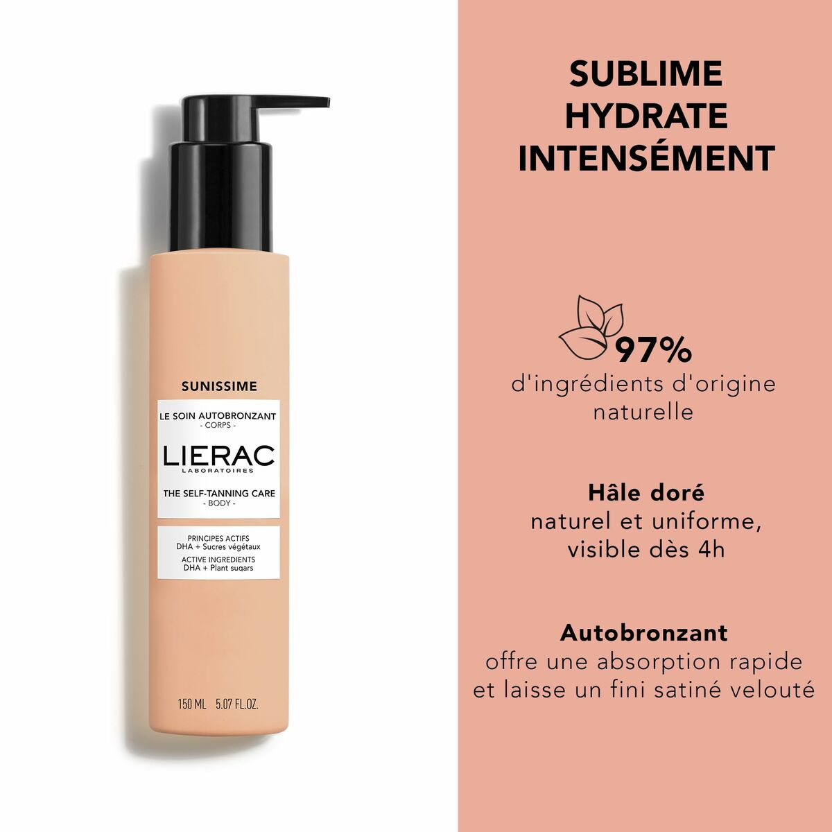 Zelfbruinende Bodylotion Lierac SUNISSIME 150 ml