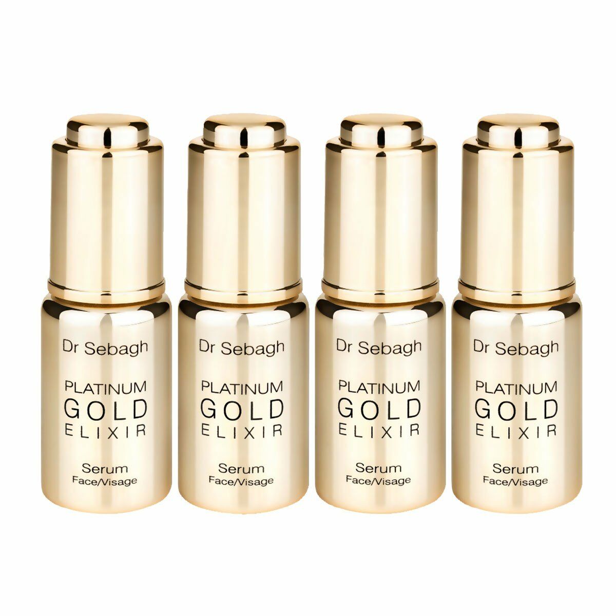Gezichtsserum Dr. Sebagh Platinium Gold Elixir 4 x 10 ml