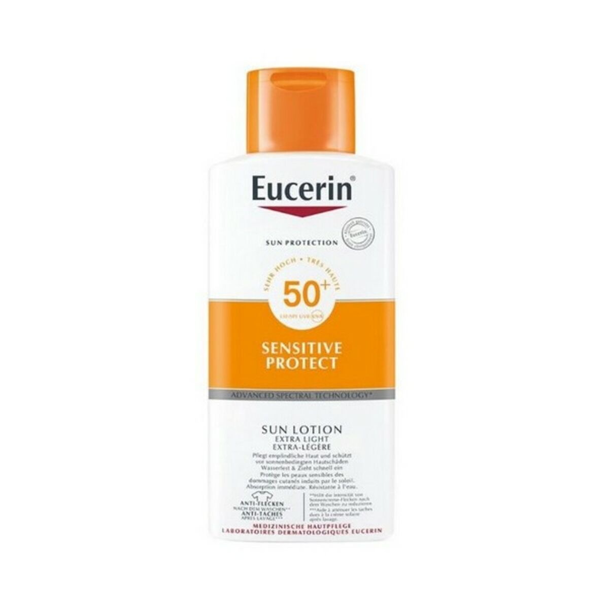 Zonnebrandlotion Sensitive Protect Eucerin Spf 50 SPF 50+ - Schoonheid, Huidverzorging - Eucerin