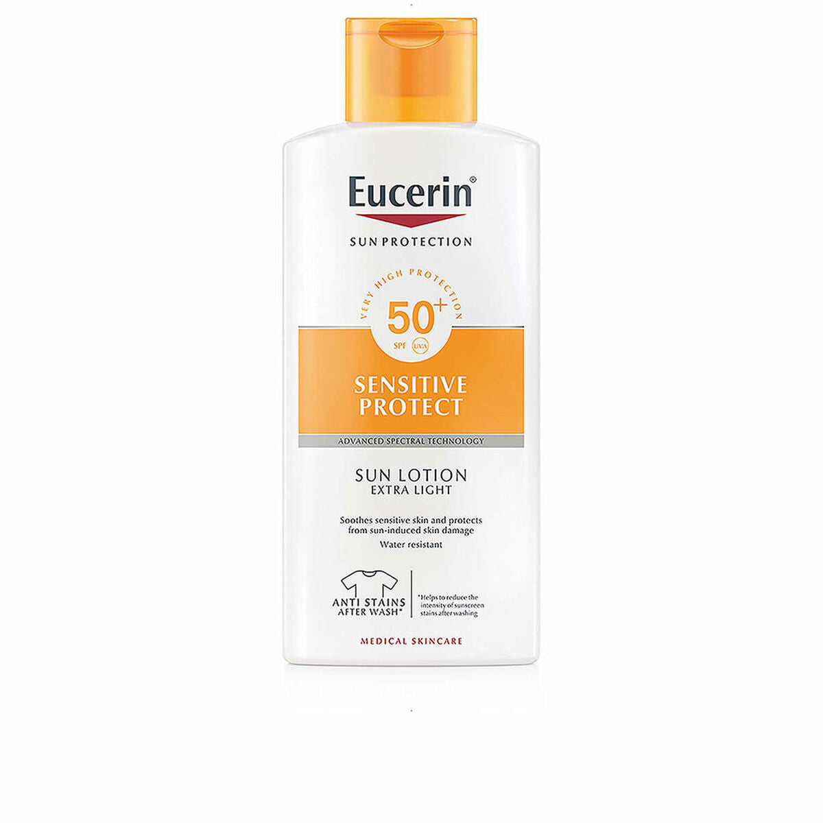 Zonnebrandlotion Sensitive Protect Eucerin Spf 50 SPF 50+ - Schoonheid, Huidverzorging - Eucerin