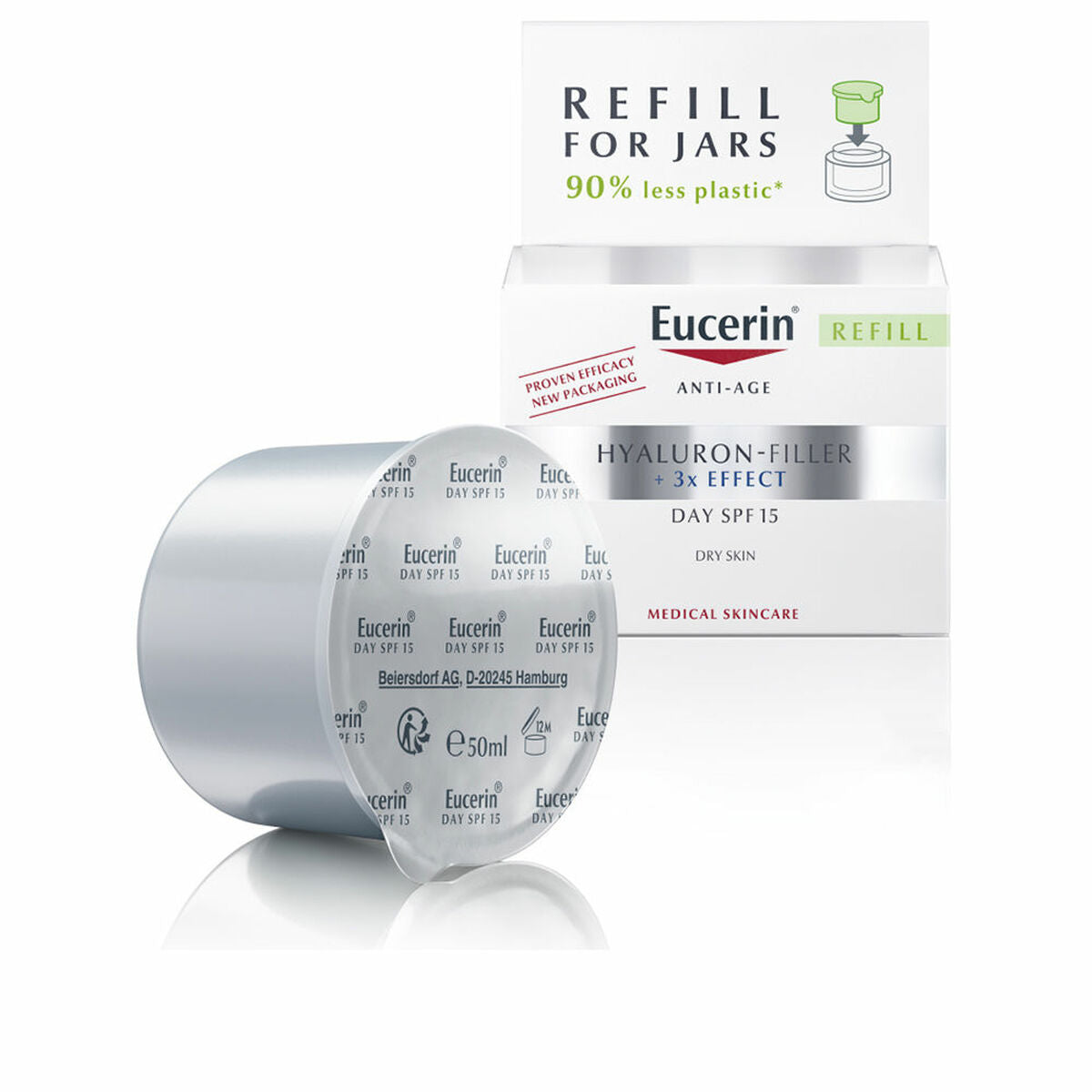 Gezichtscrème Eucerin Hyaluron Filler Spf 15 50 ml Droge Huid Navulling - Schoonheid, Huidverzorging - Eucerin