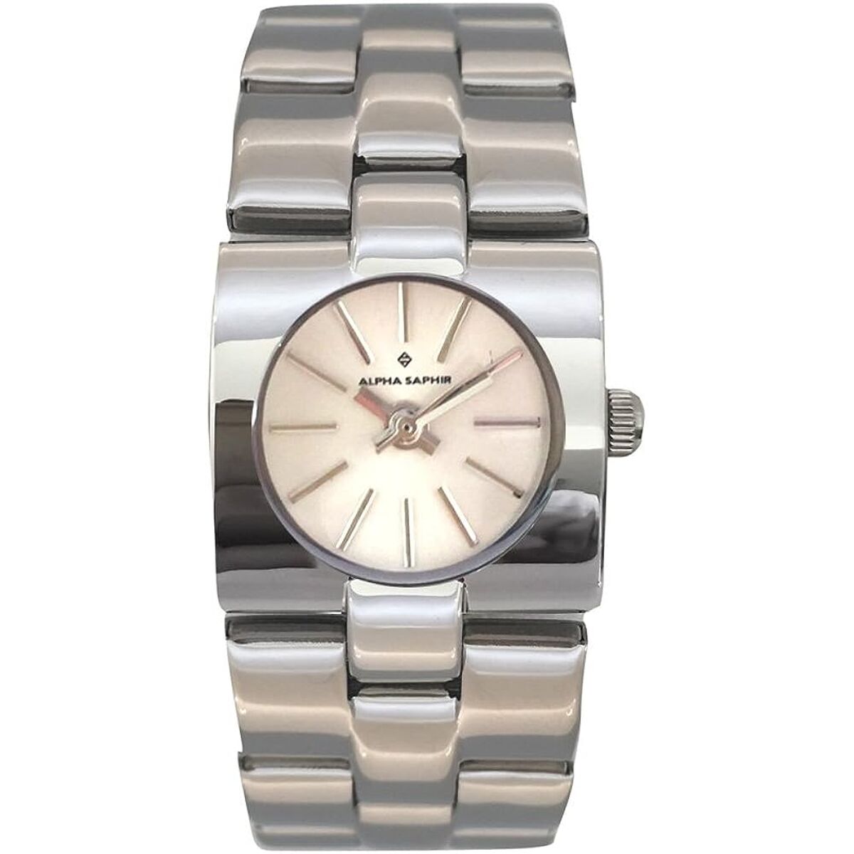 Horloge Uniseks Alpha Saphir 271K Beige Zilverkleurig - Klokken, Unisex voor volwassenen - Alpha Saphir